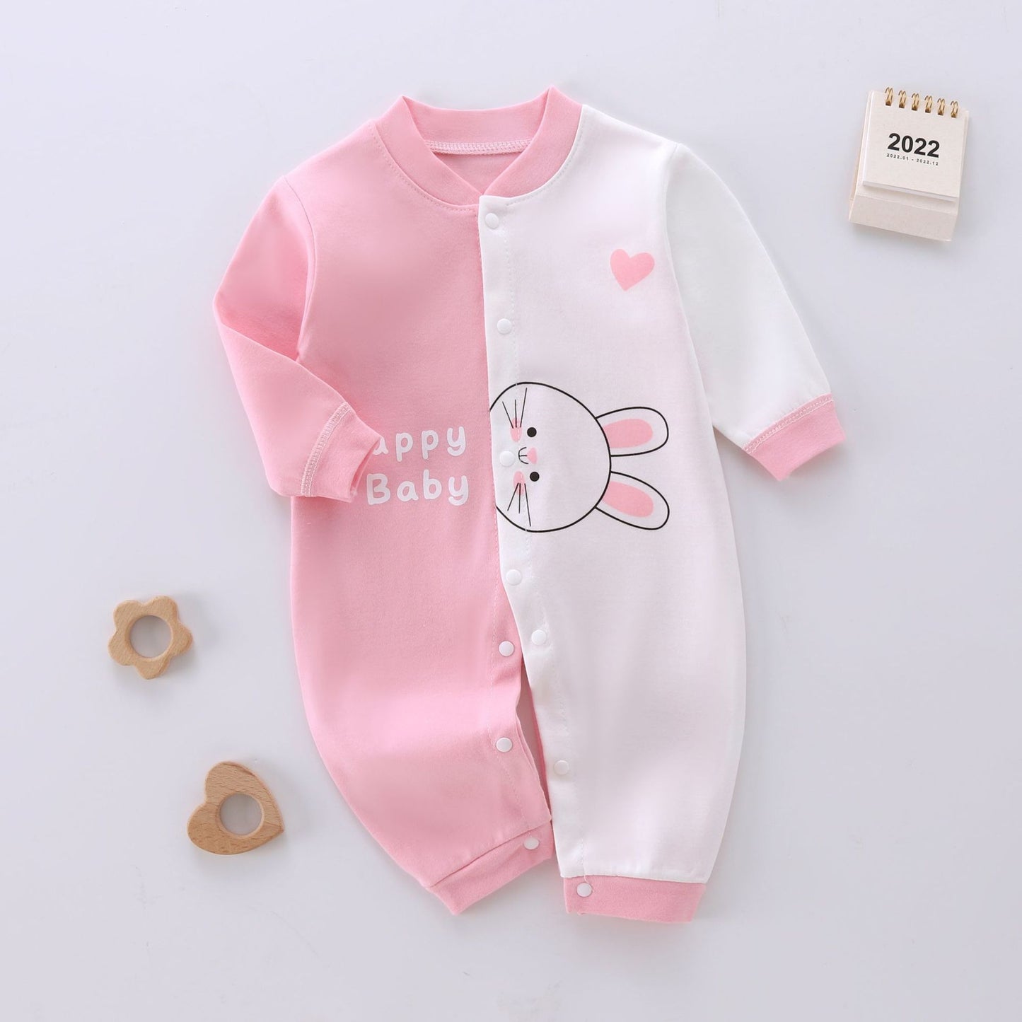 Spring And Autumn Baby Jumpsuit Pure Cotton Rompers