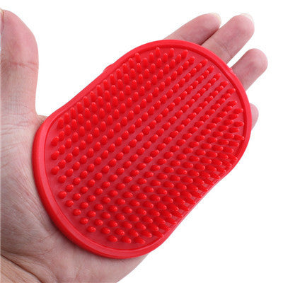 Dog bath massage brush