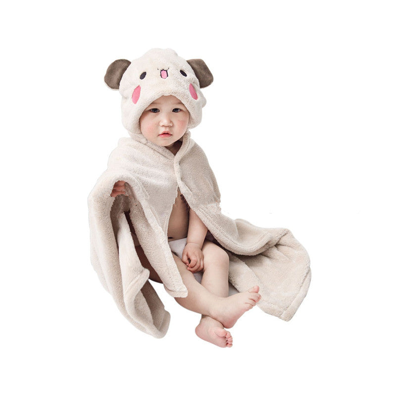 Children's Bath Towel Bathrobe Sand Blanket Scarf Cape Blanket