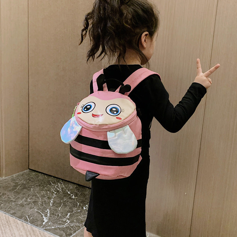 New Style Backpack Cute Bee Backpack Boys And Girls Schoolbags