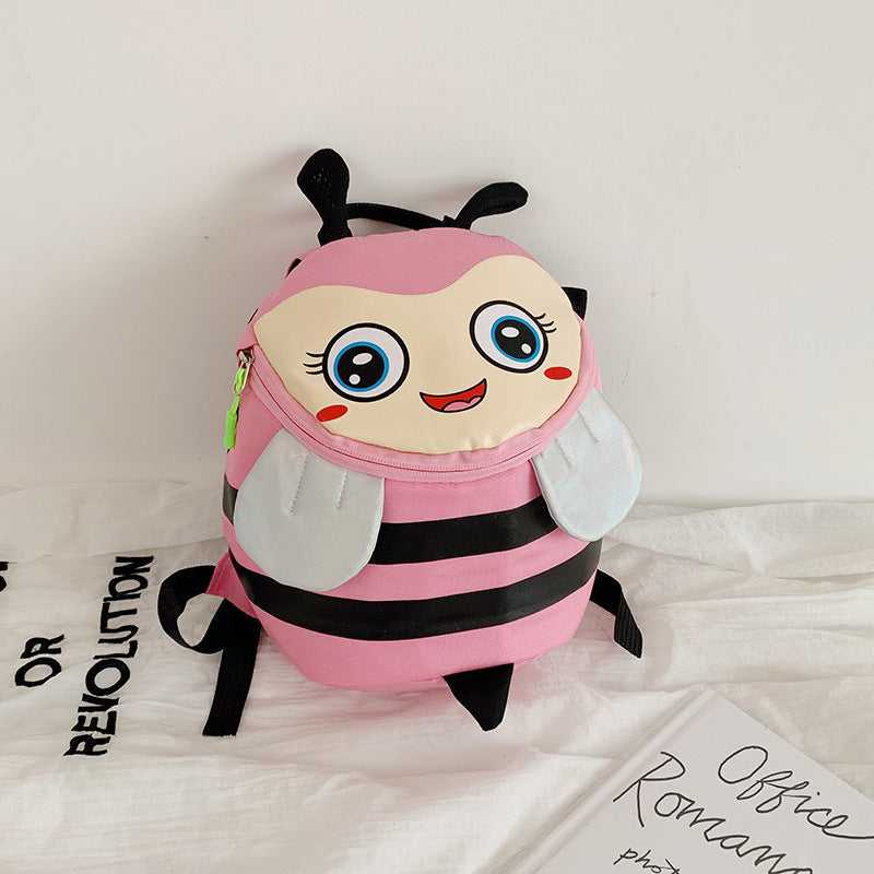 New Style Backpack Cute Bee Backpack Boys And Girls Schoolbags