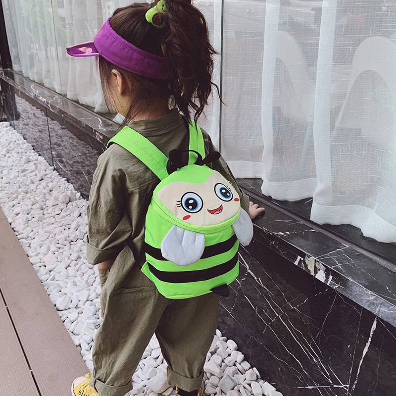 New Style Backpack Cute Bee Backpack Boys And Girls Schoolbags