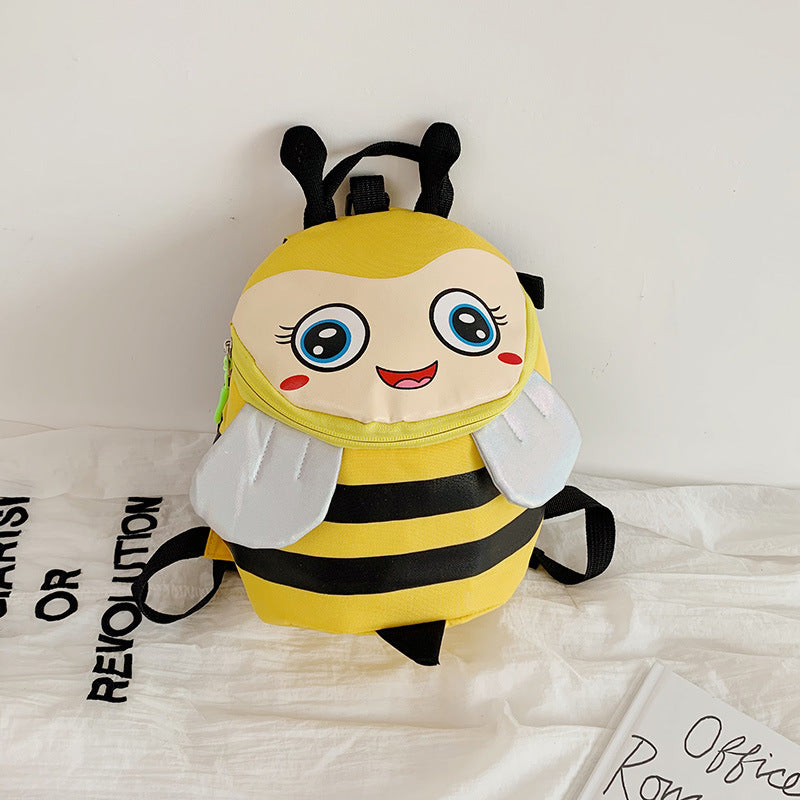 New Style Backpack Cute Bee Backpack Boys And Girls Schoolbags