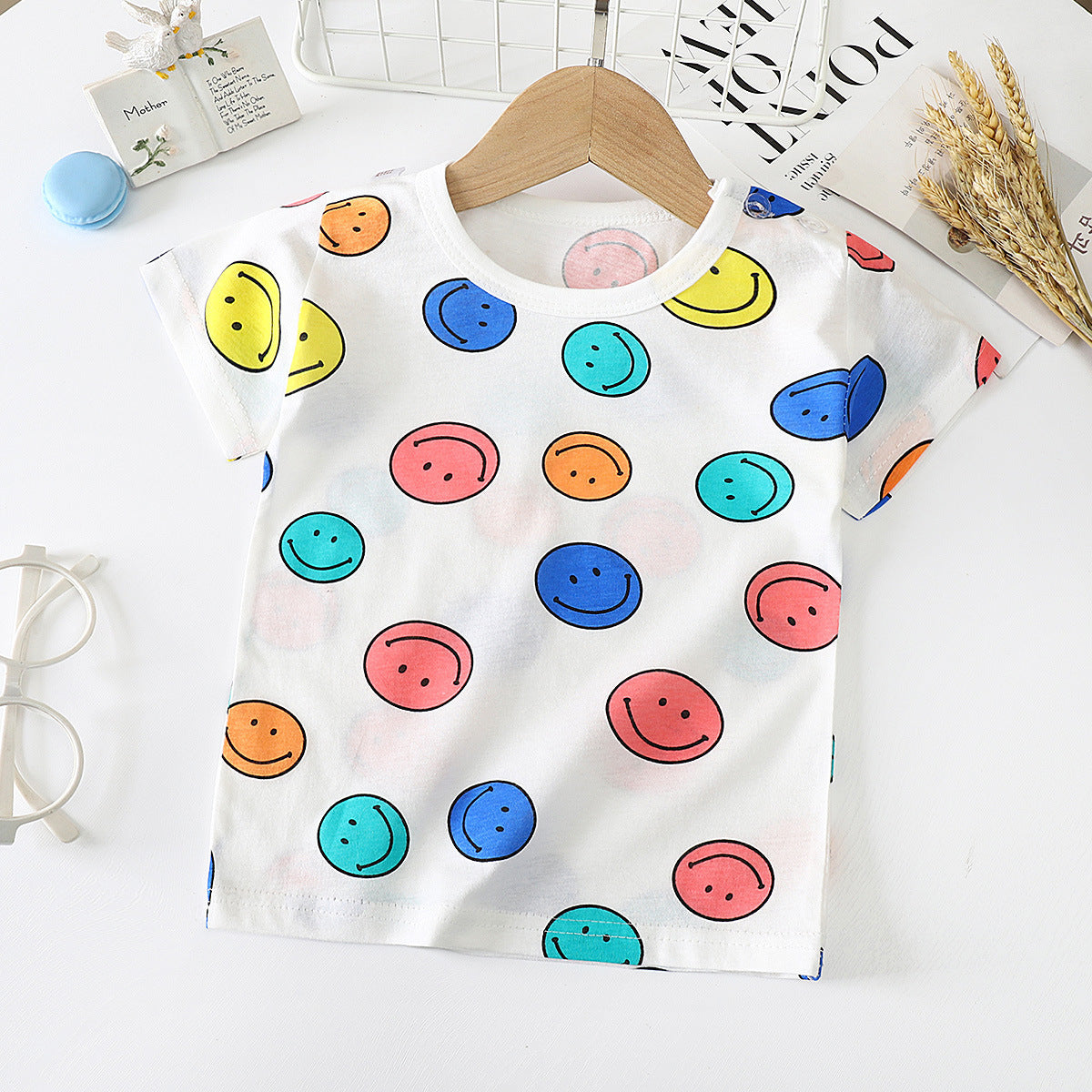 Children's Short-sleeved T-shirt cotton Baby Half-sleeved Bottoming Shirt