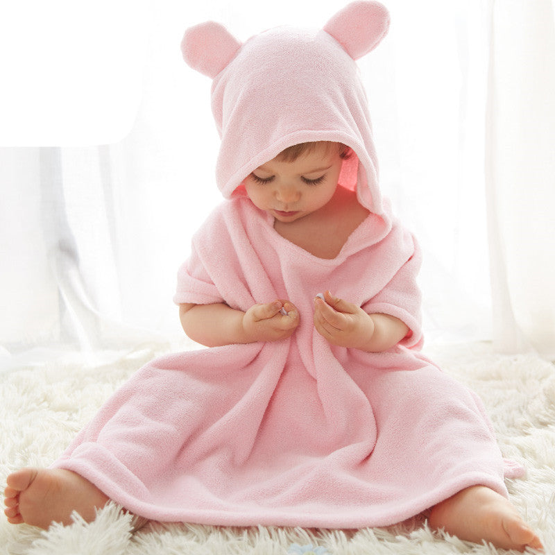 Children's bath towel cape