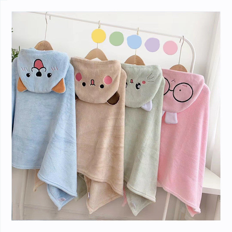 Children's Bath Towel Bathrobe Sand Blanket Scarf Cape Blanket