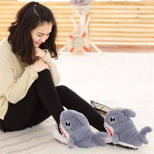 Shark Furry Slippers