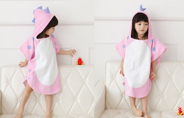 Cotton hooded baby bath cape cape