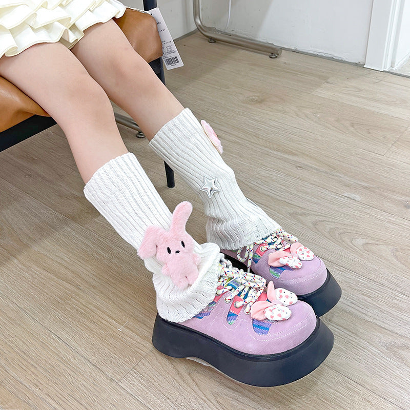 Cute Children Pile Style Kneelet Socks Korean Sweet Girl Warm Calf Socks Leg Warmers