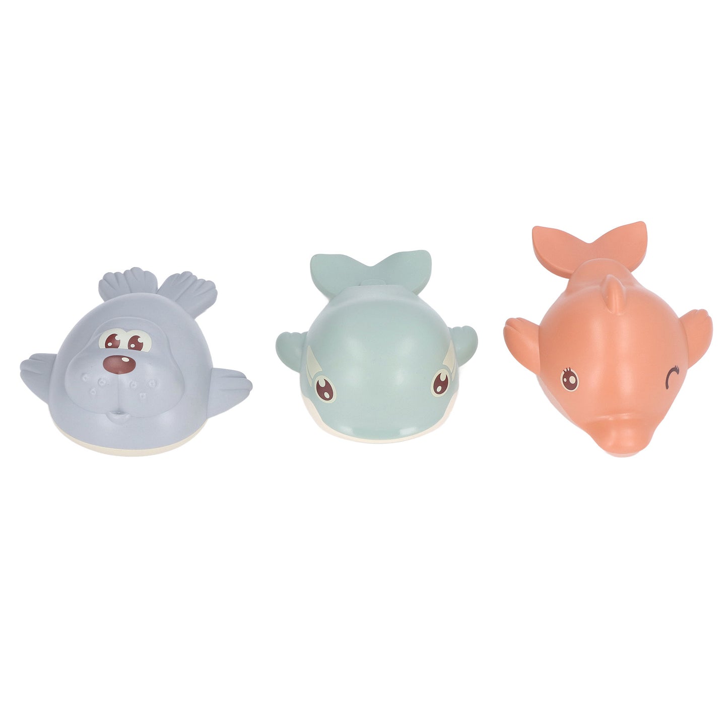 3pcs Baby Bath Toys Clockwork Swimming Small Whale Wind Up Animal Bathtub Toys for Children