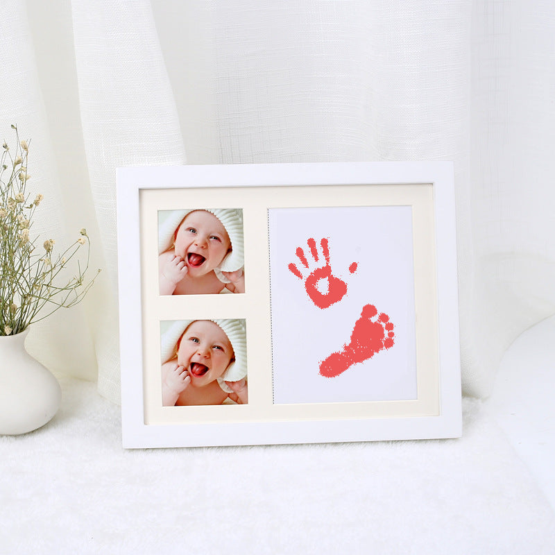 Supply Baby Hand And Foot Print Photo Frame And Ink Set, Baby Newborn Hand And Foot Print Gift