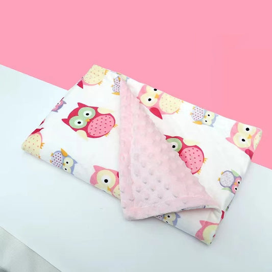 High Quality Baby Blanket Winter Flannel Fleece Flamingo Blanket Infant Swaddle Stroller Wrap For Newborn Baby Bedding Blankets