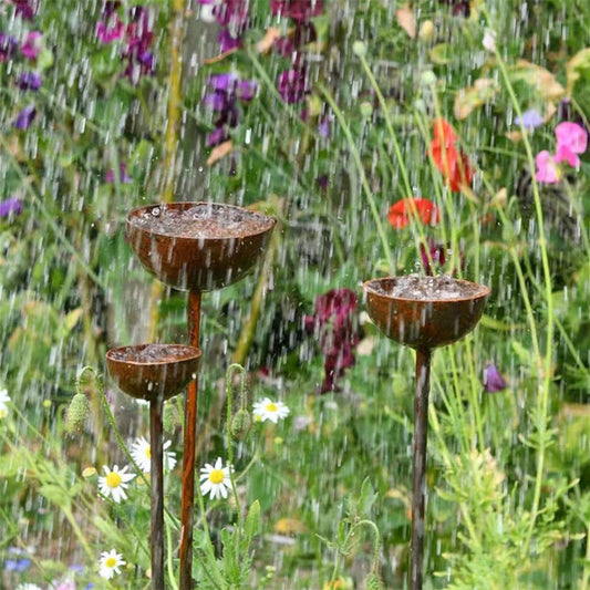 Metal Garden Rain Catcher Decoration Ornaments